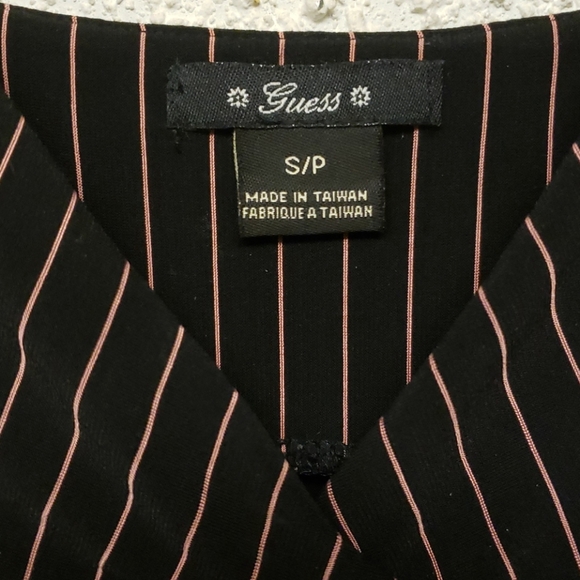 Guess Pinstripe Midi Dress - Picture 2 of 6